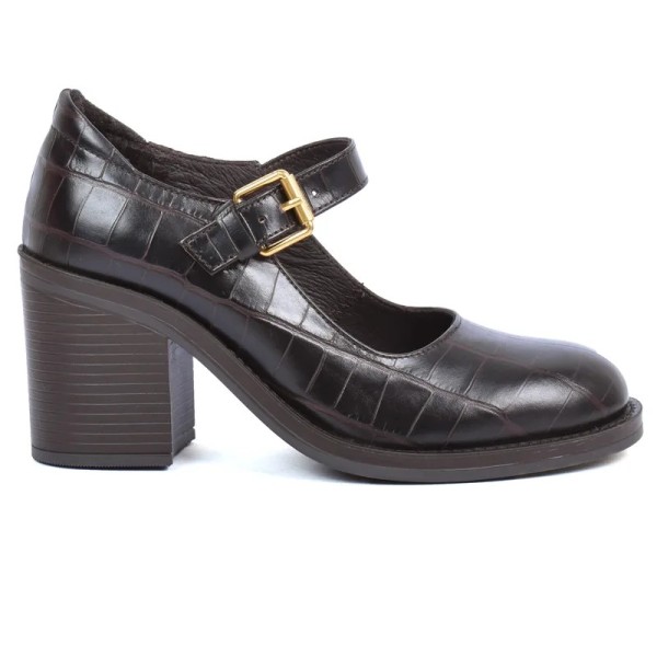 BABIES TALON FEMME CUIR CROCO