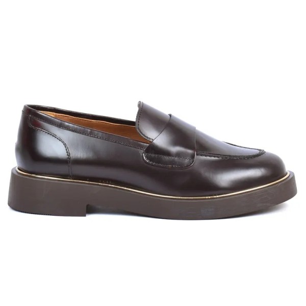 MOCASSINS PLATEFORME FEMME CUIR