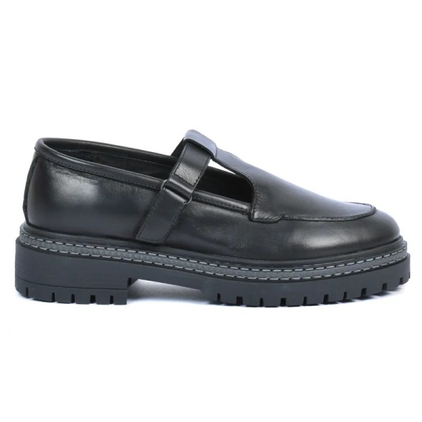 MOCASSIN PLATEFORME CUIR