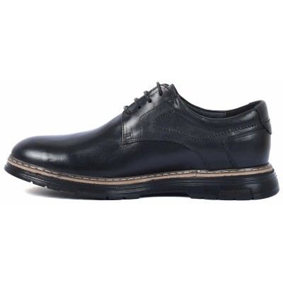 Chaussures derby homme en cuir noir avec semelle épaisse noire – style élégant et confortable pour un look moderne Chaussures derby homme en cuir noir avec semelle épaisse noire – style élégant et confortable pour un look moderne