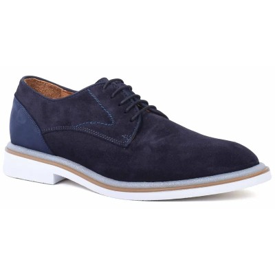 Derbies homme en daim bleu marine avec semelle épaisse – chaussures élégantes et modernes pour un style raffiné Derbies homme en daim bleu marine avec semelle épaisse – chaussures élégantes et modernes pour un style raffiné
