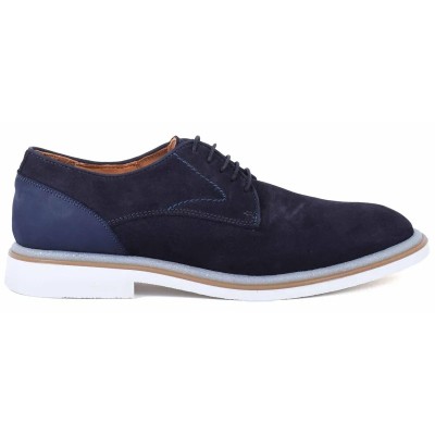 Derbies homme en daim bleu marine avec semelle épaisse – chaussures élégantes et modernes pour un style raffiné Derbies homme en daim bleu marine avec semelle épaisse – chaussures élégantes et modernes pour un style raffiné