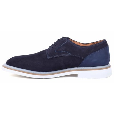 Derbies homme en daim bleu marine avec semelle épaisse – chaussures élégantes et modernes pour un style raffiné Derbies homme en daim bleu marine avec semelle épaisse – chaussures élégantes et modernes pour un style raffiné