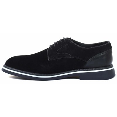 Derbies homme en daim noir avec semelle épaisse – chaussures élégantes et modernes pour un style raffiné Derbies homme en daim noir avec semelle épaisse – chaussures élégantes et modernes pour un style raffiné
