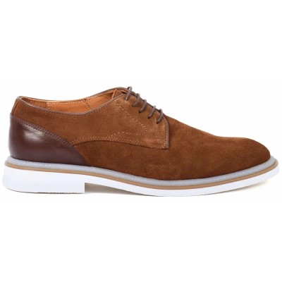 Derbies homme en daim marron avec semelle épaisse – chaussures élégantes et modernes pour un style raffiné Derbies homme en daim marron avec semelle épaisse – chaussures élégantes et modernes pour un style raffiné