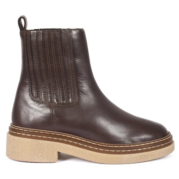 BOTTINE CHELSEA CUIR MARRON