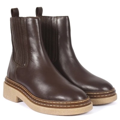 Bottine Chelsea en cuir marron ANDREA BRUNI pour femme avec semelle épaisse Bottine Chelsea en cuir marron ANDREA BRUNI pour femme avec semelle épaisse
