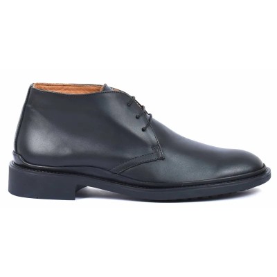 Boots homme en cuir noir REDWOOD RW-B02-N avec semelle robuste et design élégant Boots homme en cuir noir REDWOOD RW-B02-N avec semelle robuste et design élégant