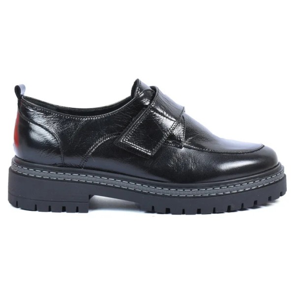 MOCASSINS FEMME CUIR NOIR