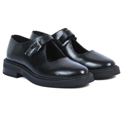 Mary Jane femme noir boucle argentée AB-113-2-N Andrea Bruni Mary Jane femme noir boucle argentée AB-113-2-N Andrea Bruni