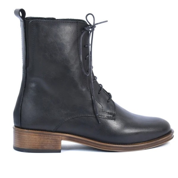 BOTTINES FEMME CUIR NOIR