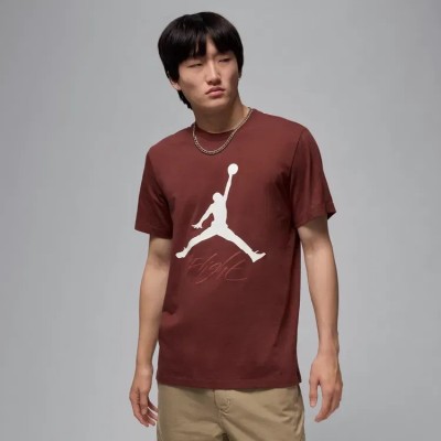 T-shirt Jordan Jumpman Flight AO0664-231 Marron Homme