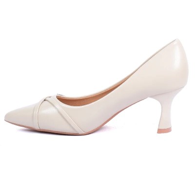 Escarpins femme beige avec détail métallique TRENDS SHOES SG2026-65-BG