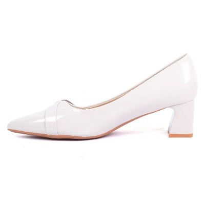 Escarpins femme vernis beige à petit talon TRENDS SHOES SG2026-67-VBG