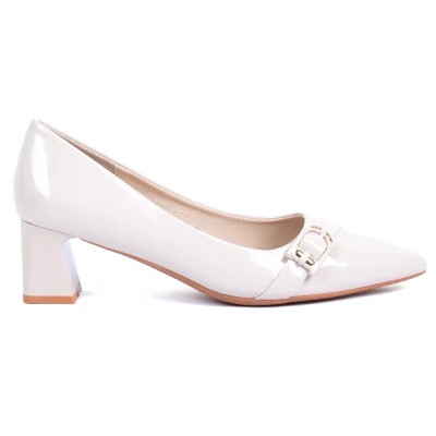 Escarpins femme vernis beige à petit talon TRENDS SHOES SG2026-67-VBG