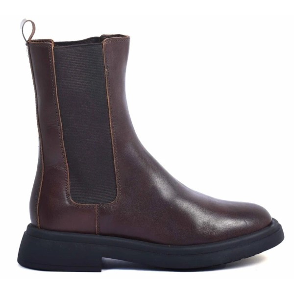 BOOTS FEMME CUIR MARRON CHELSEA