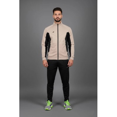 Survêtement homme beige en satin AUSLESE Réf 805-BG