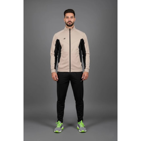 SURVÊTEMENT HOMME BEIGE EN SATIN