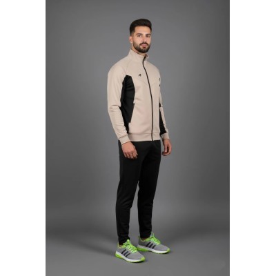 Survêtement homme beige en satin AUSLESE Réf 805-BG