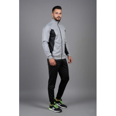 Survêtement homme gris en satin AUSLESE Réf 805-G