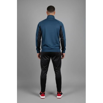 Survêtement homme bleu pétrole en satin AUSLESE Réf 805-BLP