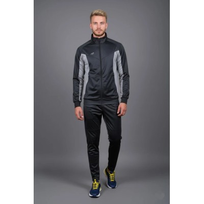 Survêtement homme noir en satin AUSLESE Réf 805-N