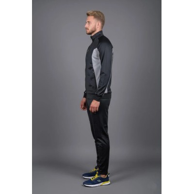 Survêtement homme noir en satin AUSLESE Réf 805-N