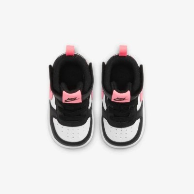 Nike Court Borough Mid 2 pour enfant Noir Blanc Réf CD7784-005