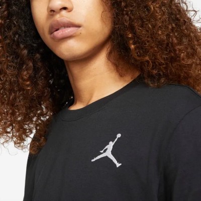 T-shirt Jordan Jumpman noir avec logo brodé Réf DC7485-010