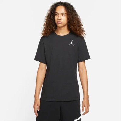 T-shirt Jordan Jumpman noir avec logo brodé Réf DC7485-010