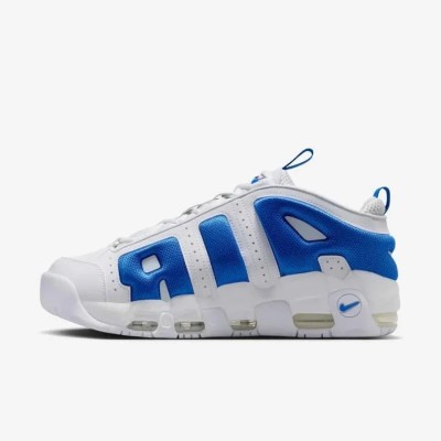 Nike Air More Uptempo Low homme blanc bleu Réf FZ3055-101