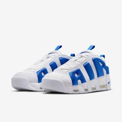 Nike Air More Uptempo Low homme blanc bleu Réf FZ3055-101