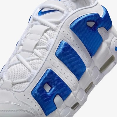 Nike Air More Uptempo Low homme blanc bleu Réf FZ3055-101
