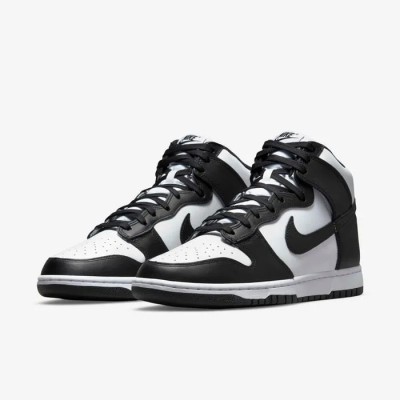 Nike Dunk High Retro blanc noir Réf DD1399-105