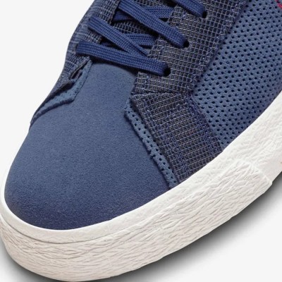 Nike Zoom Blazer Mid rouge or blanc bleu Réf FD5113-600