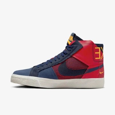 Nike Zoom Blazer Mid rouge or blanc bleu Réf FD5113-600