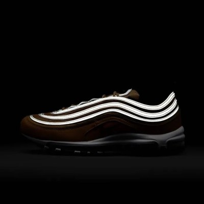 Nike Air Max 97 OG or métallisé noir blanc rouge Réf DM0028-700