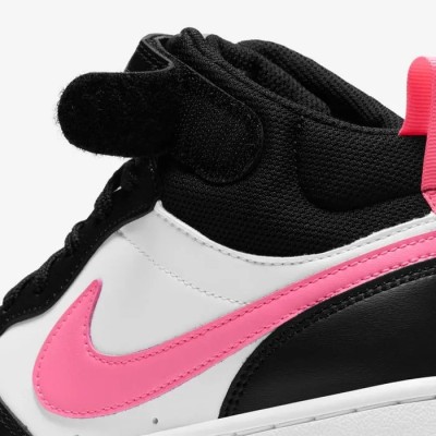 Nike Court Borough Mid 2 noir blanc sunset pulse Réf CD7782-005