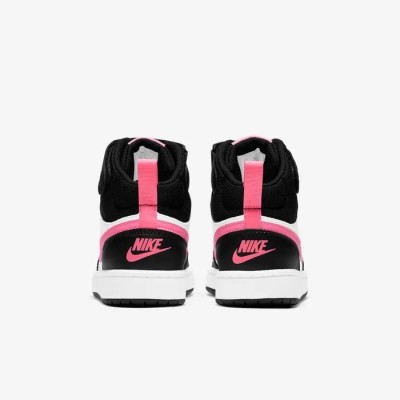 Nike Court Borough Mid 2 noir blanc sunset pulse Réf CD7782-005