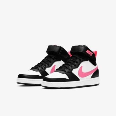 Nike Court Borough Mid 2 noir blanc sunset pulse Réf CD7782-005