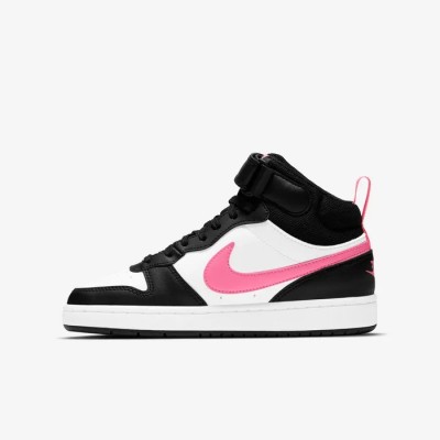 Nike Court Borough Mid 2 noir blanc sunset pulse Réf CD7782-005