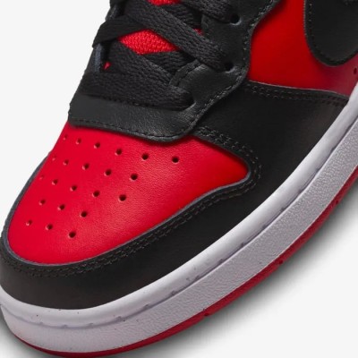 Nike Court Borough Mid 2 rouge universitaire blanc noir Réf CD7782-602
