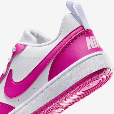 Nike Court Borough Low Recraft blanc fuchsia laser Réf DV5456-123