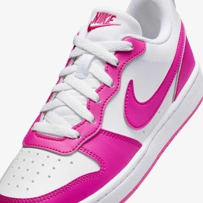 Nike Court Borough Low Recraft blanc fuchsia laser Réf DV5456-123