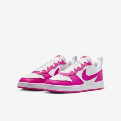 Nike Court Borough Low Recraft blanc fuchsia laser Réf DV5456-123