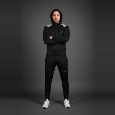 Survêtement homme noir avec capuche RS-639-N