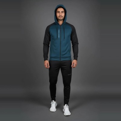Survêtement homme vert avec capuche RS-639-VT
