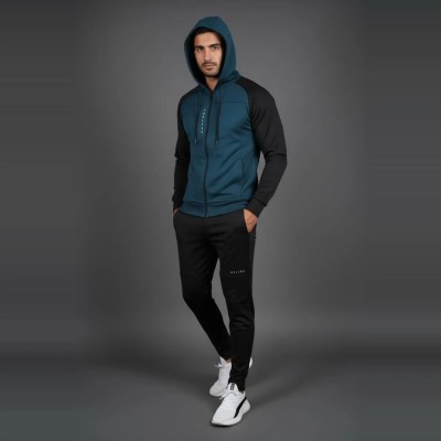 Survêtement homme vert avec capuche RS-639-VT