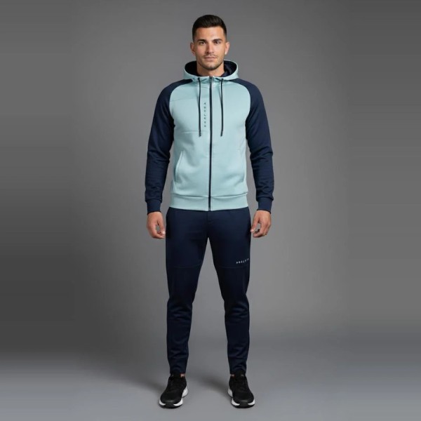 Survêtement Homme Vert d’Eau avec Capuche