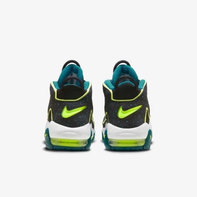 Nike Air More Uptempo noir bleu sarcelle jade volt Réf DZ2809-001